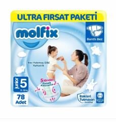 Molfix Bebek Bezi 5 Numara Avantaj paketi 136 adet