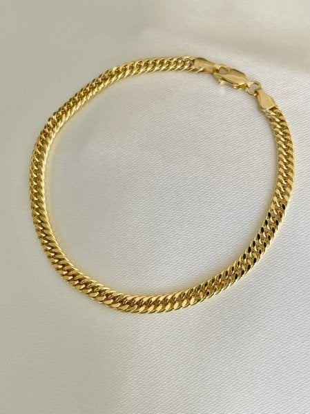 14 Kuyumculuk 4mm Unisex Masif Kalemli Bileklik
