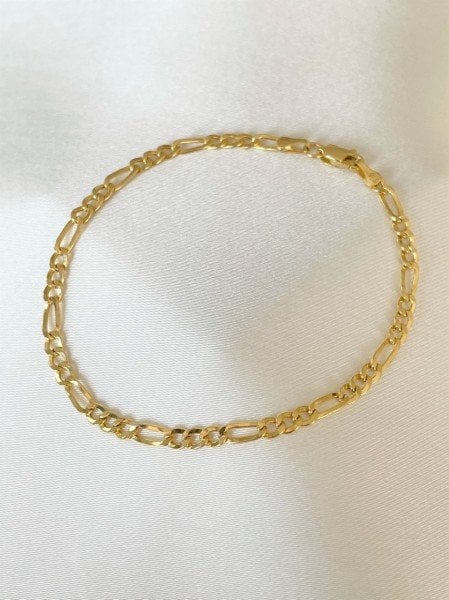 14 Kuyumculuk 3 mm Figaro Bileklik
