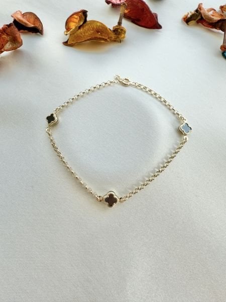 14 Kuyumculuk Renkli Yonca Bileklik