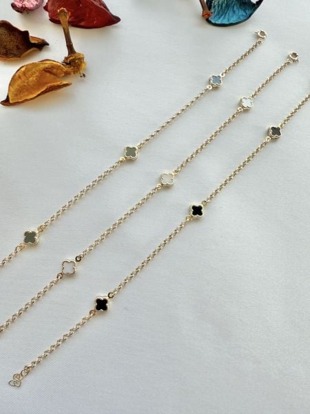 14 Kuyumculuk Renkli Yonca Bileklik