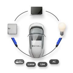 Skywell Elektrikli Araçlardan Güç Alın: V2L 3'lü Uzatma Priz Adaptör