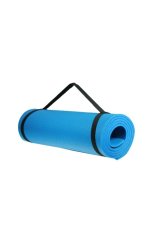 6,5 Mm Kalınlık Pilates Matı Yoga Matı Kamp Matı Mavi Boy 150 Cm En 51 Cm