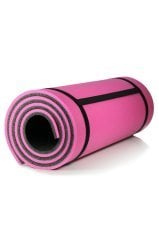 8  Mm Pilates Kamp Matı Pembe Siyah Taşıma Askılı