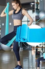 Pilates Bandı Plates Egzersiz Direnç Lastiği Yoga Bandı 150cm