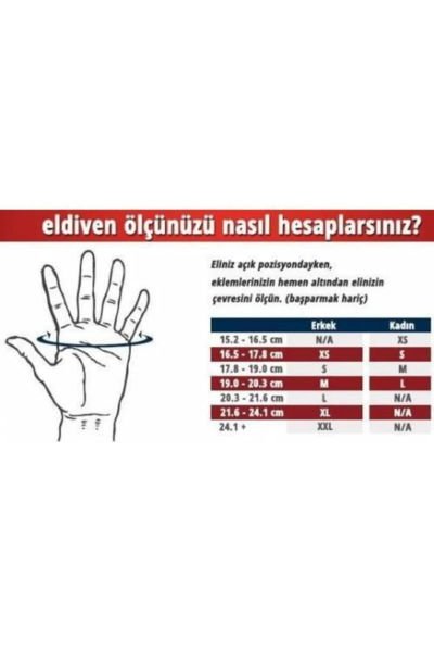 ProGym Fitness Eldiveni Bilekli Cırtlı