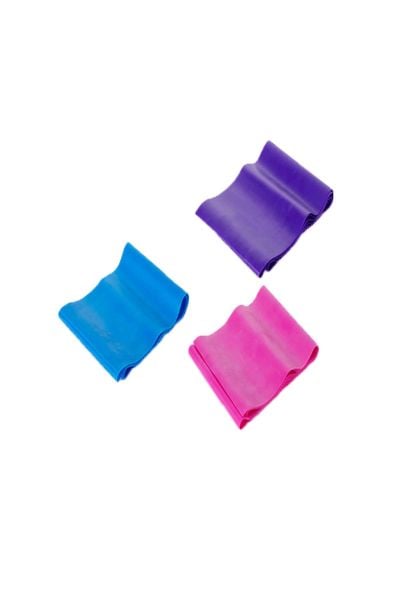 Pembe Pilates Seti- Pilates Matı Atlama Ipi Direnç Bandı 3 'lü Set Squat Loop Band