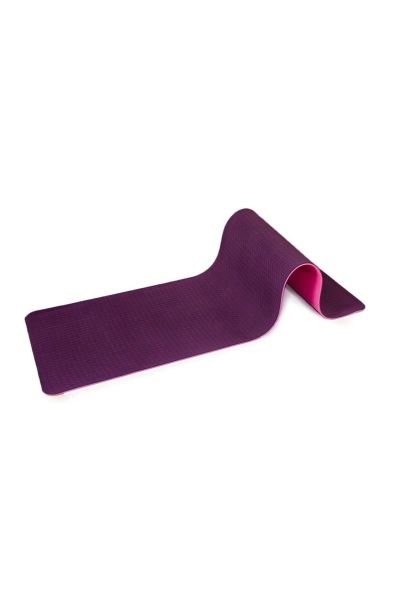 8 mm Çift Taraflı Kullanılabilir Kaymaz Yüzey Yoga Matı -Mor