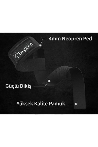 Ağırlık Kaldırma Kayışı Extra Uzunluk Wrist Strap Fitness Crosfit Halter Kayışı Lifting Strap