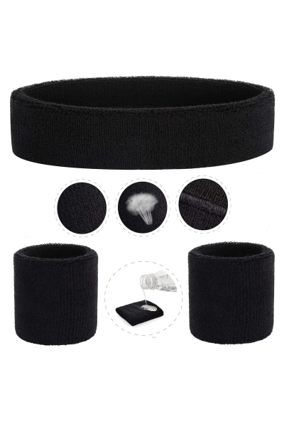 Tenis Bilekliği Kafa Saç Bandı Set