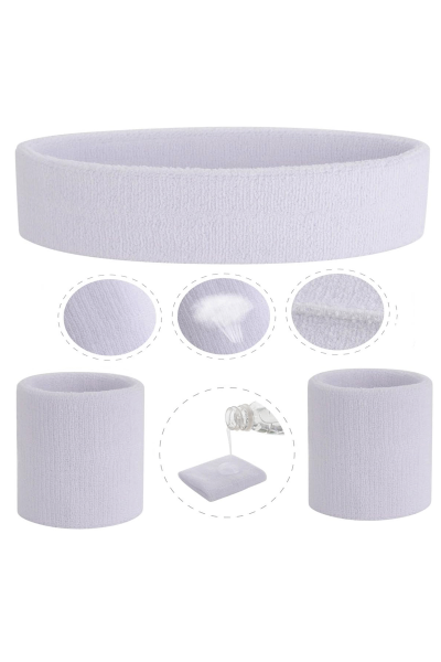 Tenis Bilekliği Kafa Saç Bandı Set