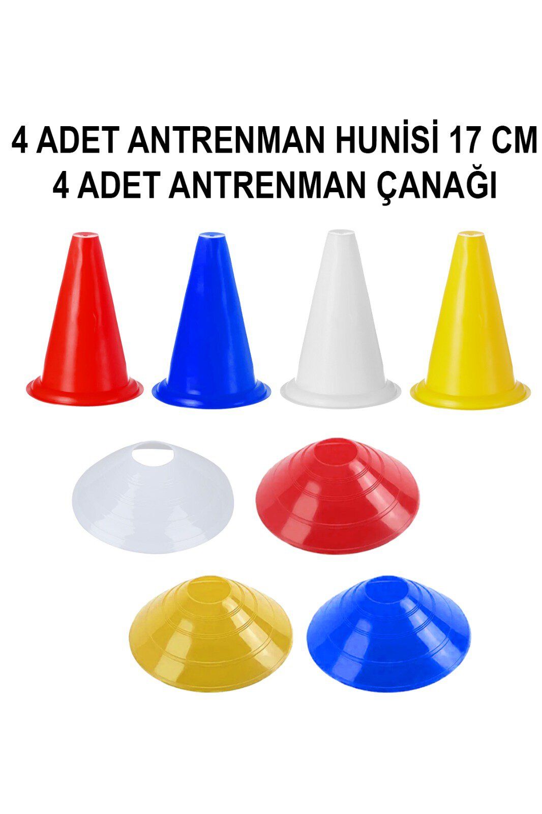 4 Adet Antrenman Hunisi - 4 Adet Antrenman Çanağı Seti - Karışık