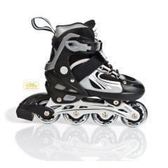 Cosfer CSFTE261S Silikon Tekerlekli Alüminyum Paten 38-41 - Siyah