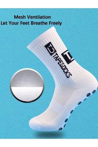 Unisex Anti Slip Socks Kaymaz Silikon Havlu Taban Dikişsiz Maç Pro Sporcu Çorabı