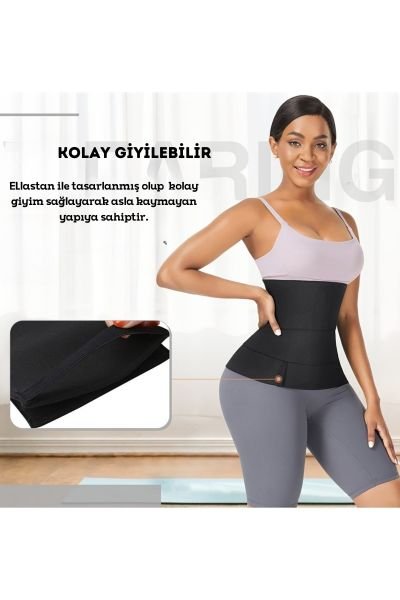 Yüsek Kalite Bel İnceltici Sıkılaştırıcı Bele Dolamalı Kum Saati Görüntüsü Veren Korse