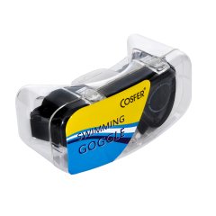 Cosfer CSF8170TS (Tam Siyah) Silikon Yüzücü Gözlüğü Şeffaf Özel Kutuda
