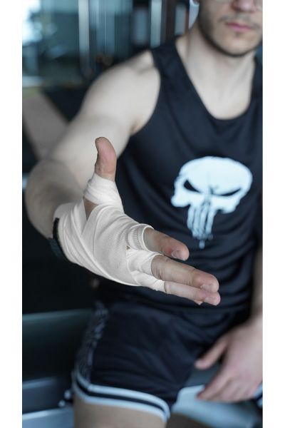 Boks Kickbox Muay Thai Sanda El Bandajı 3,5 Metre X 2 Adet Çift Boks Bandajı Sargı Bandaj