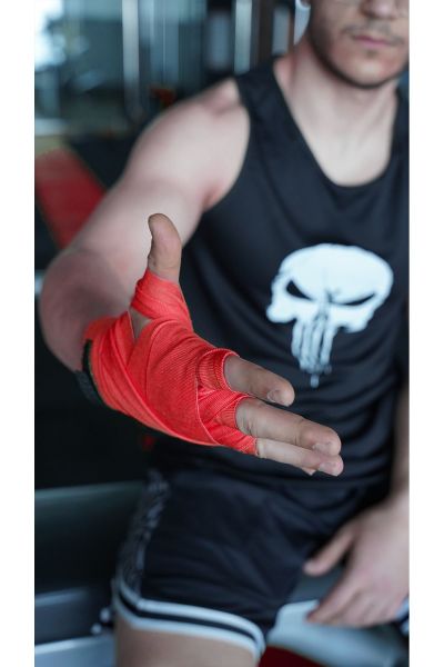 Boks Kickbox Muay Thai Sanda El Bandajı 3,5 Metre X 2 Adet Çift Boks Bandajı Sargı Bandaj
