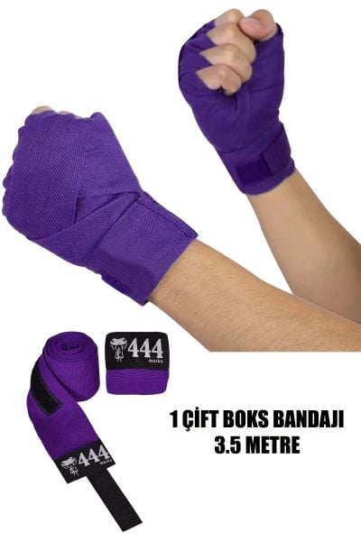 Boks Kickbox Muay Thai Sanda El Bandajı 3,5 Metre X 2 Adet Çift Boks Bandajı Sargı Bandaj