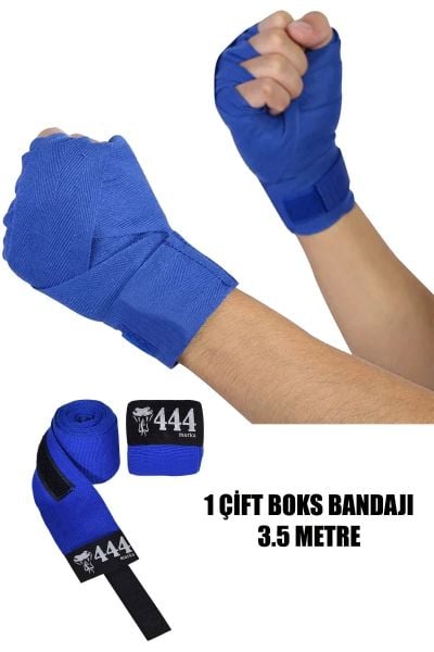 Boks Kickbox Muay Thai Sanda El Bandajı 3,5 Metre X 2 Adet Çift Boks Bandajı Sargı Bandaj