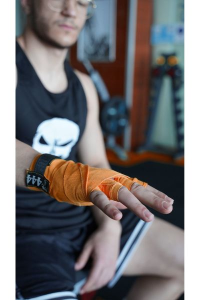Boks Kickbox Muay Thai Sanda El Bandajı 3,5 Metre X 2 Adet Çift Boks Bandajı Sargı Bandaj