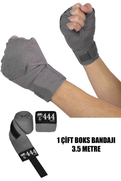 Boks Kickbox Muay Thai Sanda El Bandajı 3,5 Metre X 2 Adet Çift Boks Bandajı Sargı Bandaj