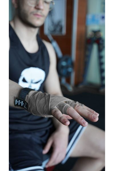 Boks Kickbox Muay Thai Sanda El Bandajı 3,5 Metre X 2 Adet Çift Boks Bandajı Sargı Bandaj