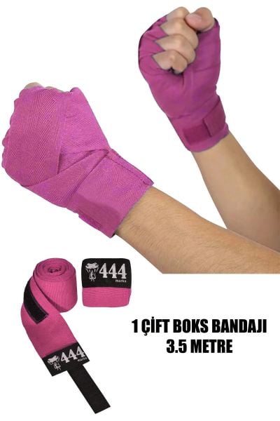 Boks Kickbox Muay Thai Sanda El Bandajı 3,5 Metre X 2 Adet Çift Boks Bandajı Sargı Bandaj