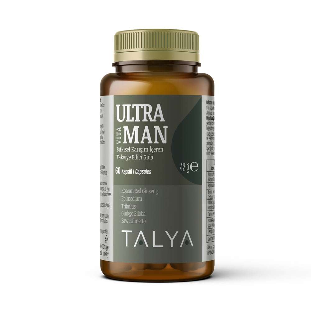 ULTRA VitaMAN Ginseng, Epimedium, Ginkgo Biloba, Tribulus, Saw Palmetto Dietary Supplement