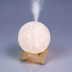 Aromatherapy Diffuser (Moon Shaped, with LED light and Ionizer)