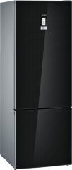 Siemens KG56NLB30N iQ500 505 lt Alttan Donduruculu NoFrost Buzdolabı Siyah Cam