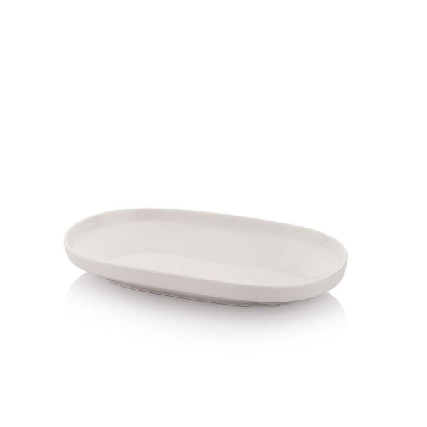 Schafer Freya Dove Derin Oval Servis Tabağı 25 cm Beyaz