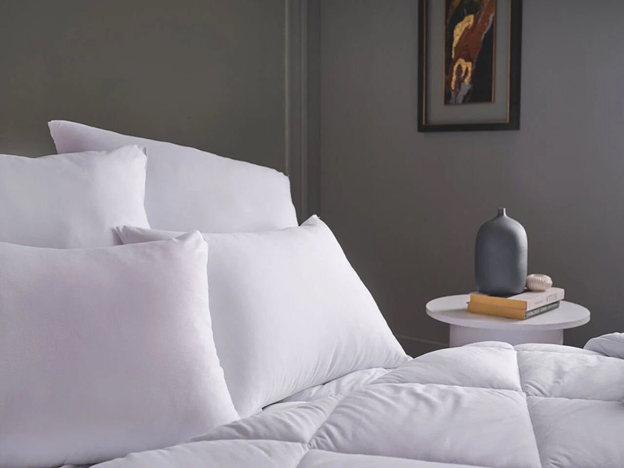 Doqu Home Whiteline Microfiber Yastık