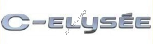 CİTROEN ELYSEE (2012-2024) BAGAJ KAPAK C-ELYSEE YAZI  (İTHAL)
