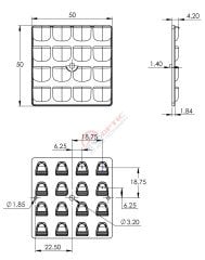 4x4 Asimetrik Led Lens