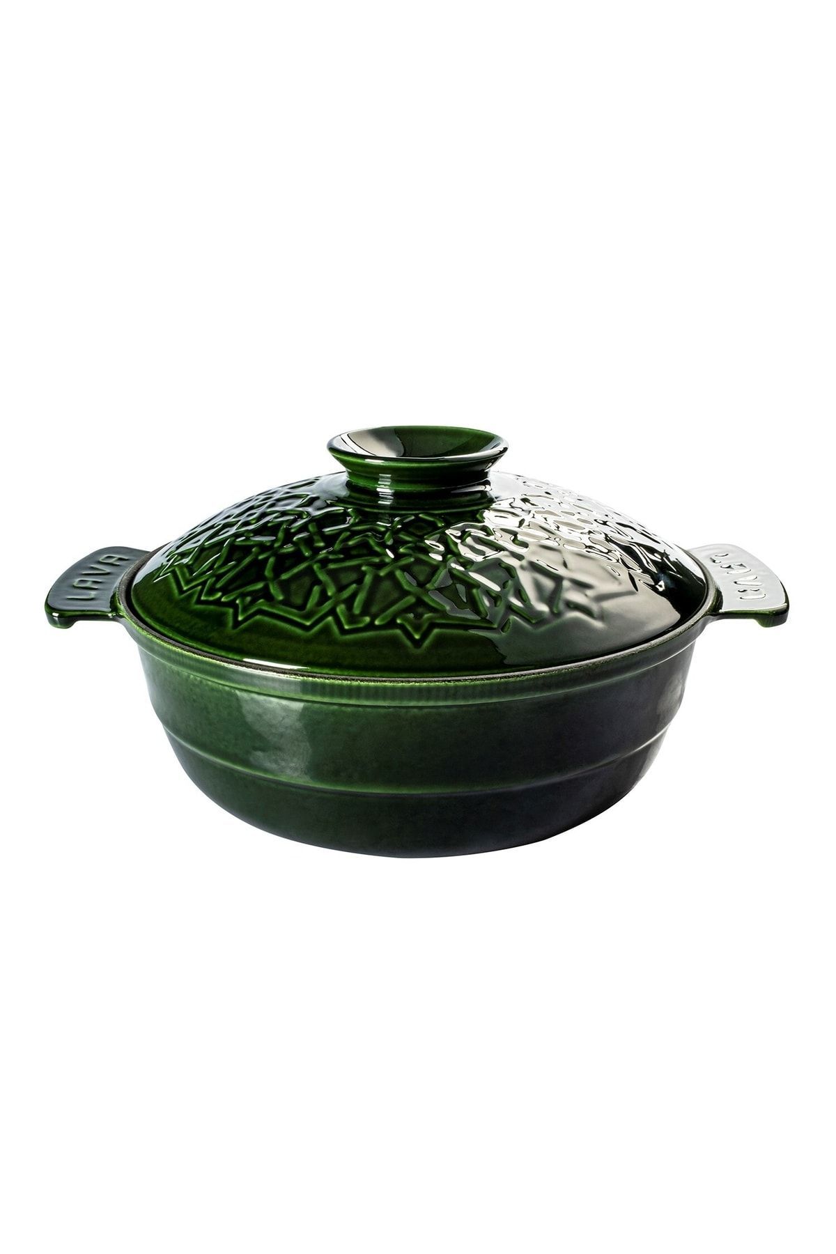 Anatolia Selçuklu Güveci (ø) 26 Cm Majolica Yeşil
