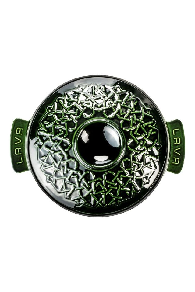 Anatolia Selçuklu Güveci (ø) 26 Cm Majolica Yeşil