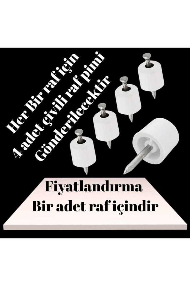 Dolap İçi Raf Özel Ölçü 18 mm Mdf lam