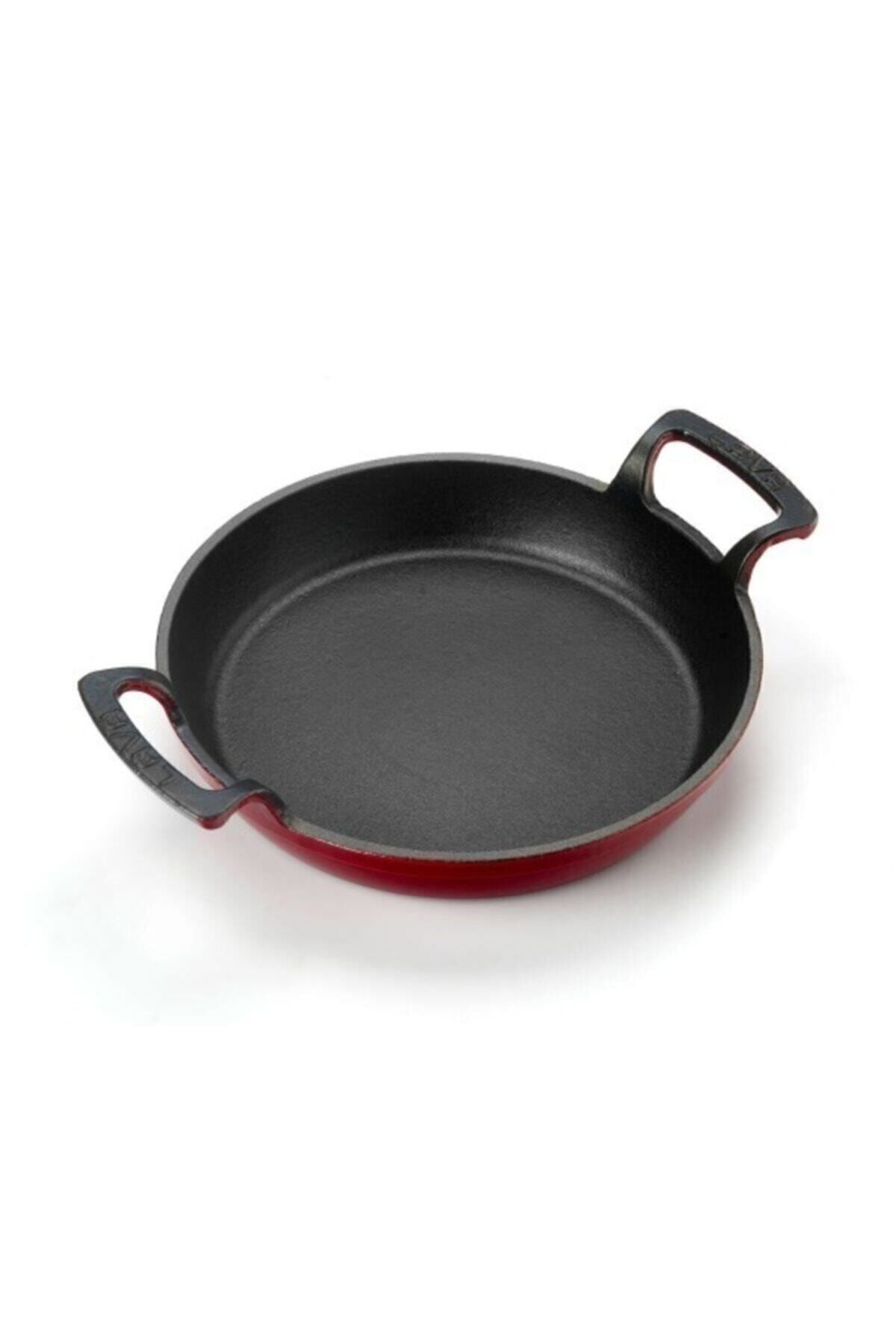 Döküm Yuvarlak Kulplu Tava. Çap: 20 Cm. - Kırmızı - Lv Y Tv 20 Shn Fma08522