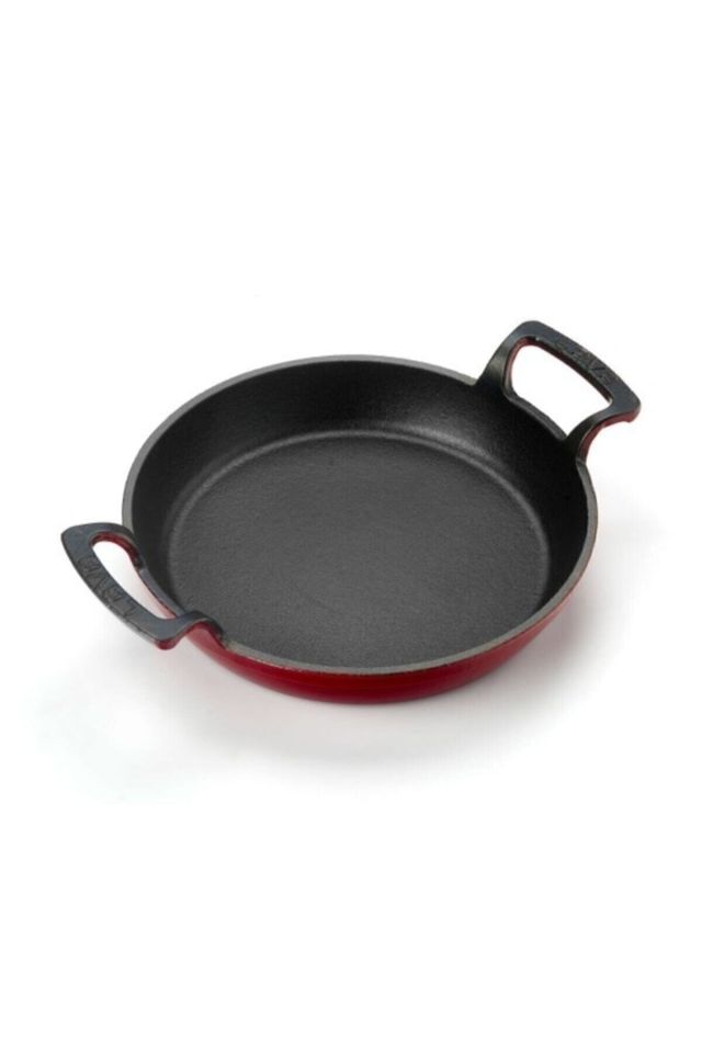 Döküm Yuvarlak Kulplu Tava. Çap: 20 Cm. - Kırmızı - Lv Y Tv 20 Shn Fma08522