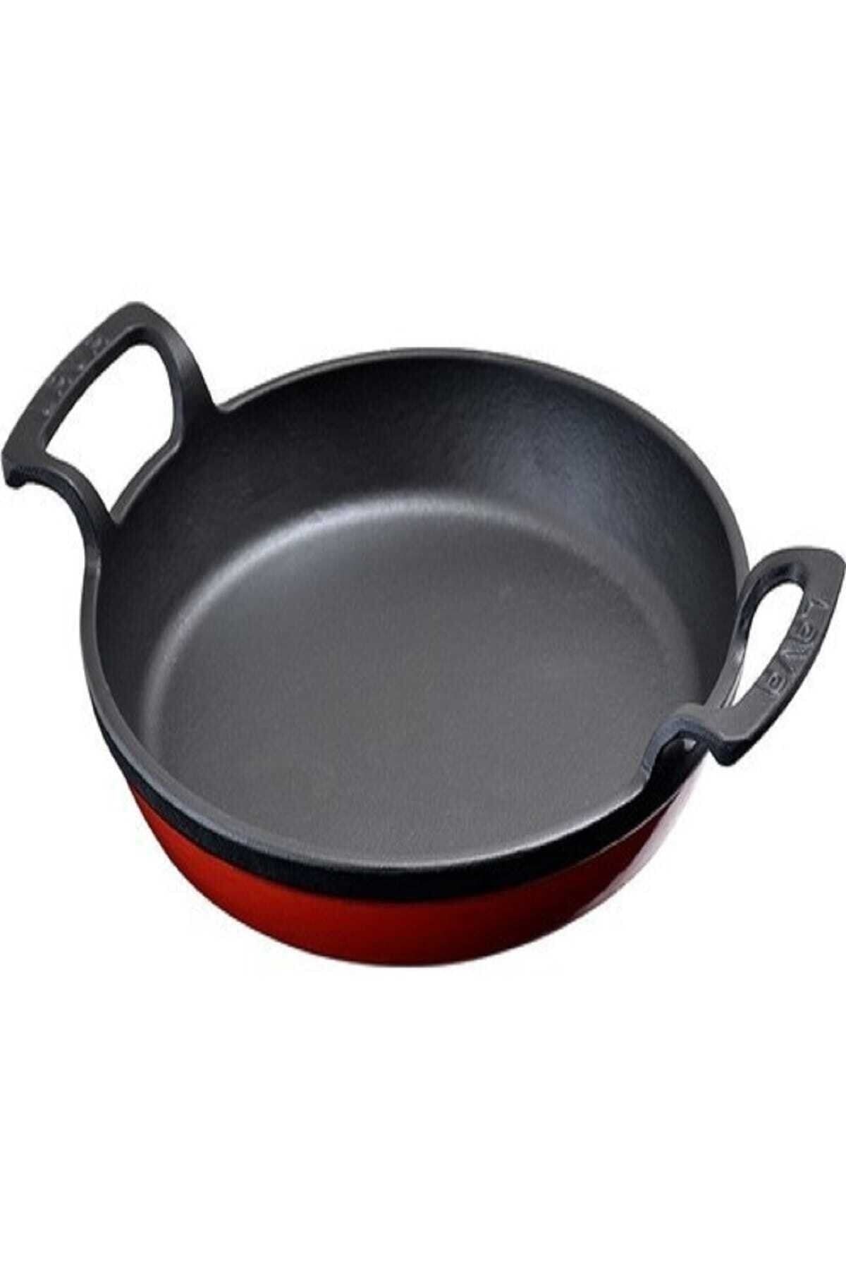 Demir Döküm Yuvarlak 20 Cm Kulplu Tava Kırmızı Fma08522