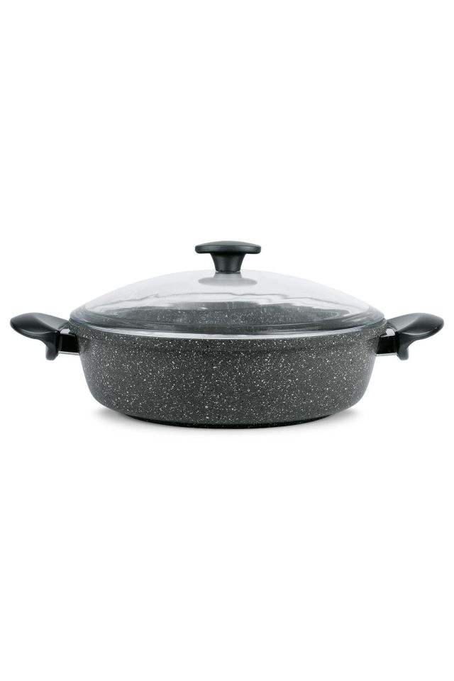 Karnıyarık 30cm Love Tencere - Gri