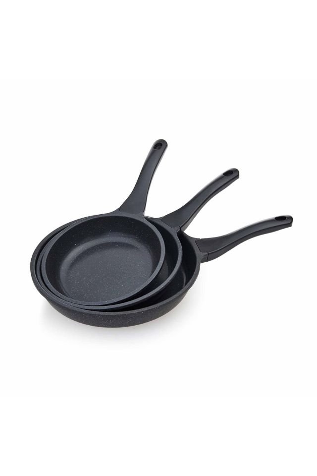 3'lü Granit Tava Seti - 20 Cm + 24 Cm + 28 Cm
