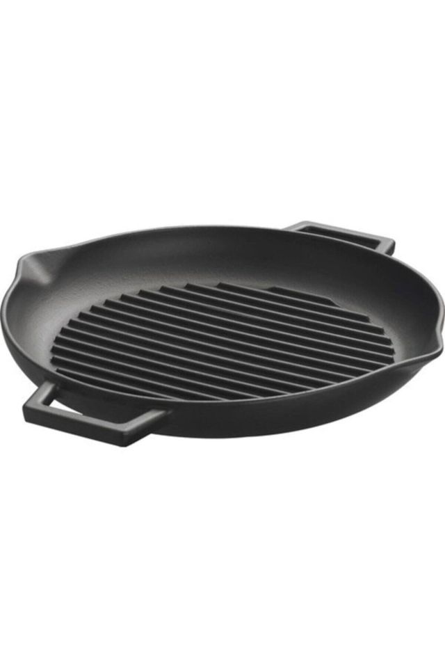 Demir Döküm Tava Metal Kulplu 30 Cm.ızgara Mangal Tadında-fabrika Garantili