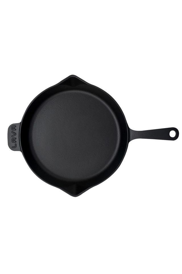 Döküm Yuvarlak Kızartma Tavası Döküm Demir Yekpare Saplı. Çap(Ø)30cm