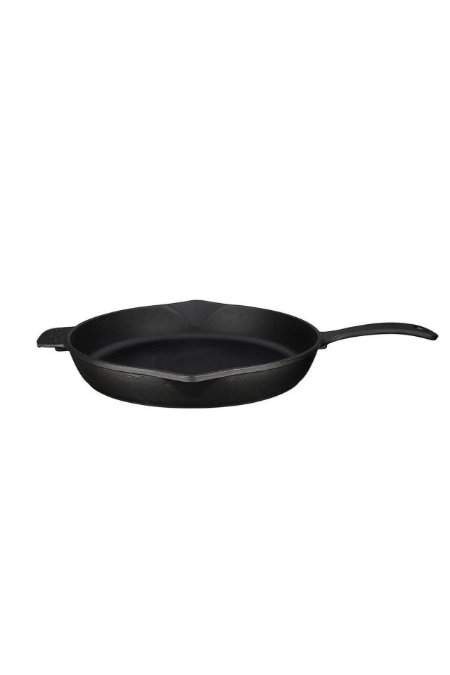 Döküm Yuvarlak Kızartma Tavası Döküm Demir Yekpare Saplı. Çap(Ø)30cm