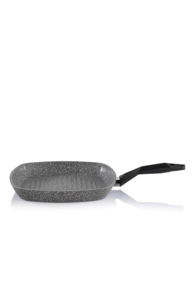 Cory Yanmaz Yapışmaz Kare Grill Tava 28cm-gri