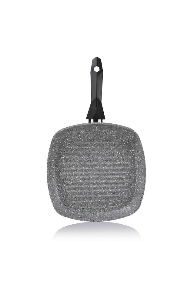 Cory Yanmaz Yapışmaz Kare Grill Tava 28cm-gri