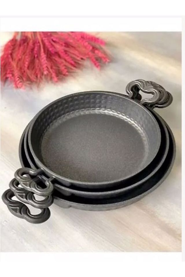 Mia Safir Granit Döküm 3 Lü Sahan Seti