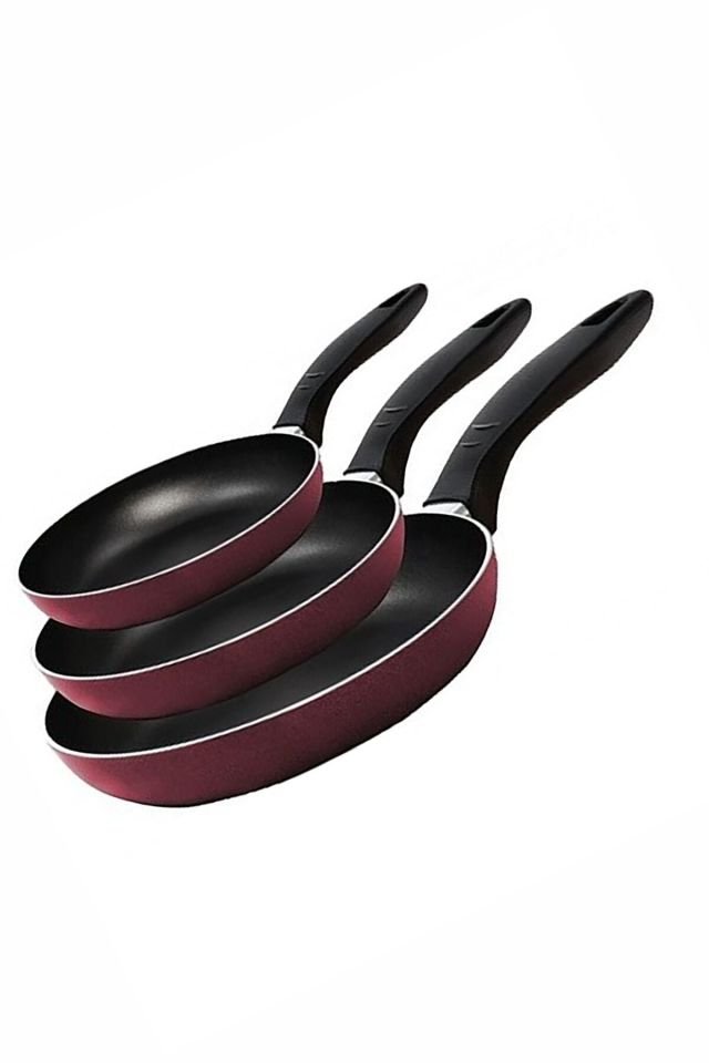 Xx-61 12228 Mor 3'lü Tava Seti 18 cm + 22 Cm + 26 cm